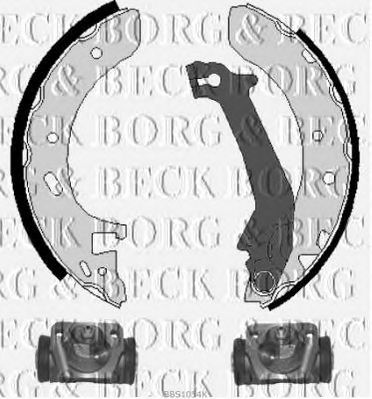 BORG & BECK bbs1054k -  Комплект тормозных колодок